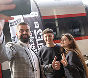 Startuolių traukinys i&scaron;vyko į Rygą