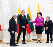 George Vella, Gitanas Nausėda, Diana Nausėdienė, Miriam Vella