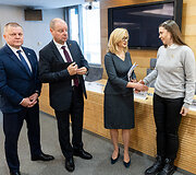 Dainius Gaižauskas, Saulius Skvernelis, Rita Tama&scaron;unienė, Dovilė &Scaron;akalienė