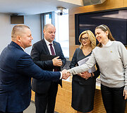 Dainius Gaižauskas, Saulius Skvernelis, Rita Tama&scaron;unienė, Dovilė &Scaron;akalienė