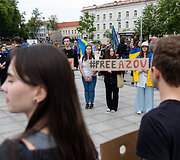 Azovstalio kalinių palaikymo eisena