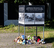 Dėl Rusijos agresijos Ukrainoje žuvusių vaikų atminimo renginys