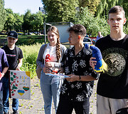 Dėl Rusijos agresijos Ukrainoje žuvusių vaikų atminimo renginys