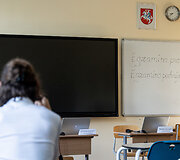 Vilniaus Antakalnio gimnazijoje laikomas lietuvių kalbos ir literatūros brandos egzaminas