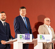 Virginijus Sinkevičius, Valentinas Bukauskas, Algimantas Rusteika