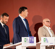 Virginijus Sinkevičius, Valentinas Bukauskas, Algimantas Rusteika