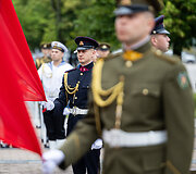Valstybės vėliavos pakėlimo ceremonija Gedulo ir vilties bei Okupacijos ir genocido dienos proga