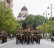 Valstybės vėliavos pakėlimo ceremonija Gedulo ir vilties bei Okupacijos ir genocido dienos proga