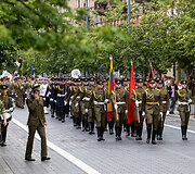 Valstybės vėliavos pakėlimo ceremonija Gedulo ir vilties bei Okupacijos ir genocido dienos proga