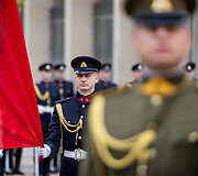 Valstybės vėliavos pakėlimo ceremonija Gedulo ir vilties bei Okupacijos ir genocido dienos proga