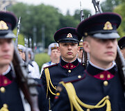 Valstybės vėliavos pakėlimo ceremonija Gedulo ir vilties bei Okupacijos ir genocido dienos proga