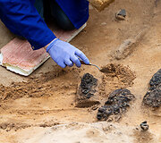 Verkių dvarvietėje pristatomas archeologinis atradimas &ndash; aptikti XIII&ndash;XIV amžių kapai