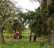 Elektros atstatymo darbai Airėnų kaime