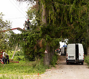 Elektros atstatymo darbai Airėnų kaime