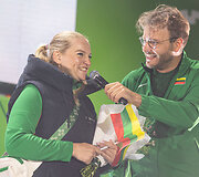 Justina Vanagaitė, Vaidas Leliuga