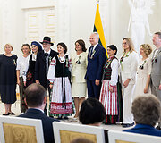 Lietuvos dainų &scaron;ventės &bdquo;Kad giria žaliuotų&ldquo; kūrėjų pagerbimo ceremonija