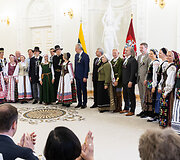 Lietuvos dainų &scaron;ventės &bdquo;Kad giria žaliuotų&ldquo; kūrėjų pagerbimo ceremonija