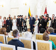 Lietuvos dainų &scaron;ventės &bdquo;Kad giria žaliuotų&ldquo; kūrėjų pagerbimo ceremonija