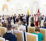 Lietuvos dainų &scaron;ventės &bdquo;Kad giria žaliuotų&ldquo; kūrėjų pagerbimo ceremonija