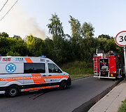 Sekmadienio vakarą Vilniuje, Naujininkų rajone, kilo gaisras