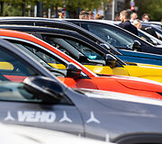 &bdquo;eJudėjimo&ldquo; festivalyje esantys automobiliai