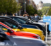 &bdquo;eJudėjimo&ldquo; festivalyje esantys automobiliai