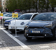 &bdquo;eJudėjimo&ldquo; festivalyje esantys automobiliai