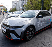 &bdquo;eJudėjimo&ldquo; festivalyje esantys automobiliai
