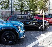 &bdquo;eJudėjimo&ldquo; festivalyje esantys automobiliai