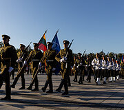 Karinių orkestrų festivalio &bdquo;Military Tattoo Lithuania 2024&ldquo; paradas