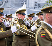 Karinių orkestrų festivalio &bdquo;Military Tattoo Lithuania 2024&ldquo; paradas