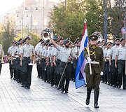 Karinių orkestrų festivalio &bdquo;Military Tattoo Lithuania 2024&ldquo; paradas