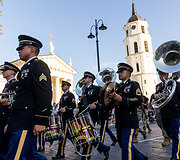 Karinių orkestrų festivalio &bdquo;Military Tattoo Lithuania 2024&ldquo; paradas