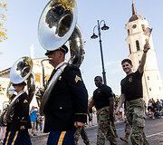 Karinių orkestrų festivalio &bdquo;Military Tattoo Lithuania 2024&ldquo; paradas