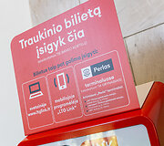 Bilietomatai Vilniaus traukinių stotyje