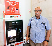 Bilietomatai Vilniaus traukinių stotyje