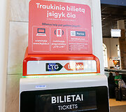 Bilietomatai Vilniaus traukinių stotyje