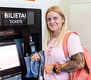 Bilietomatai Vilniaus traukinių stotyje