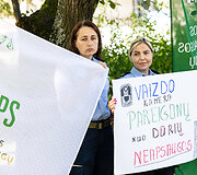 Lietuvos teisėsaugos pareigūnų federacijai priklausančių profesinių sąjungų piketas