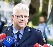 Lietuvos teisėsaugos pareigūnų federacijai priklausančių profesinių sąjungų piketas
