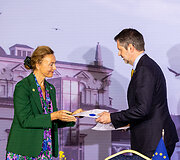 Europos Tarybos pagrindų konvencijos dėl dirbtinio intelekto, žmogaus teisių, demokratijos ir teisinės valstybės sutarties pasira&scaron;ymas