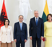 Armanda Begaj, Bajram Begaj, Gitanas Nausėda, Diana Nausėdienė