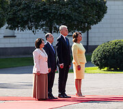 Armanda Begaj, Bajram Begaj, Gitanas Nausėda, Diana Nausėdienė