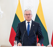 Gitano Nausėdos ir Albanijos Prezidento Bajram Begaj spaudos konferencija