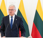 Gitano Nausėdos ir Albanijos Prezidento Bajram Begaj spaudos konferencija