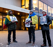 Protestas prie&scaron; rusi&scaron;ko baleto pasirodymą Vilniuje