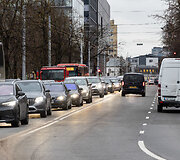 Prie&scaron;&scaron;ventinės automobilių spūstys Vilniuje