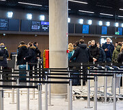 Vilniaus oro uosto naujojo i&scaron;vykimo terminalo masinis testavimas