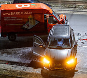 Vilniuje į avariją pateko &bdquo;Barboros&ldquo; mikroautobusas