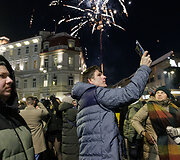 2026-ųjų metų sutikimas Katedros aik&scaron;tėje